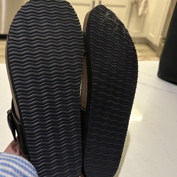 White Mountain Black Sandals with Buckle Worn once - Picture 4 of 6